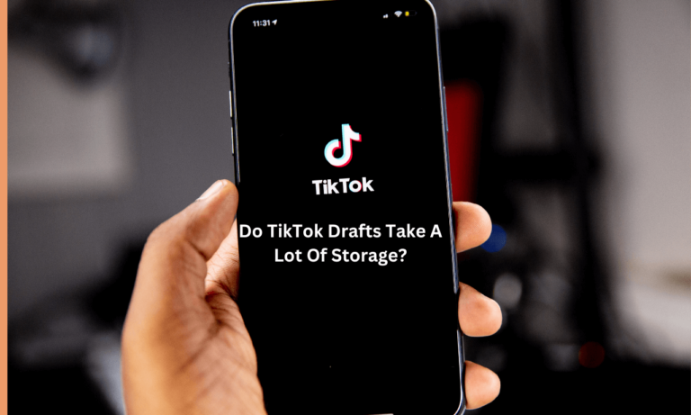 do tiktok drafts take up storage