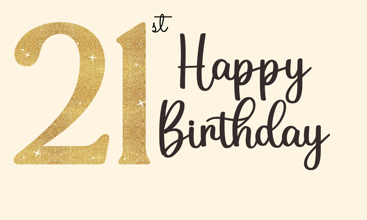 21st birthday captions